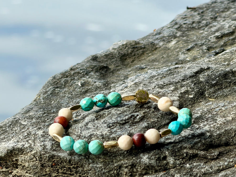 Pamunkey Princess Native American Gemstone Bracelet