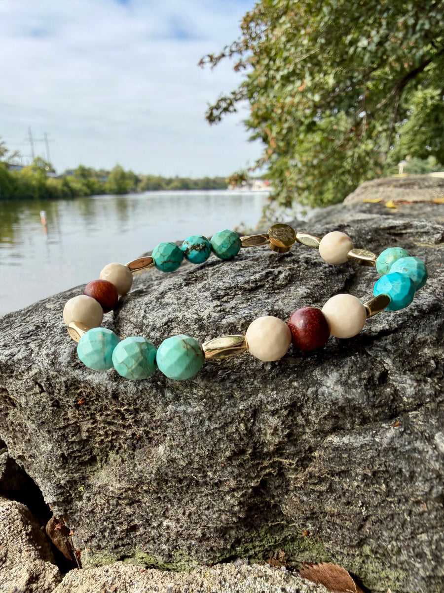 Pamunkey Princess Native American Gemstone Bracelet